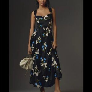 Floral Black Maxi Dress